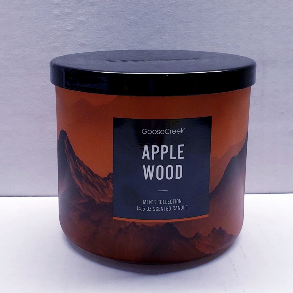 Goose Creek APPLEWOOD Large 3-Wick Scented Candle, 14.5 oz